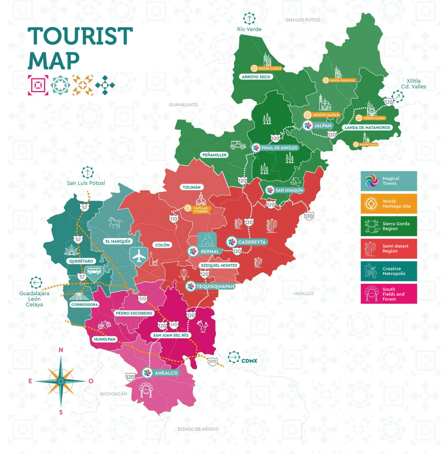 Interactive map - Turismo del Estado de Querétaro